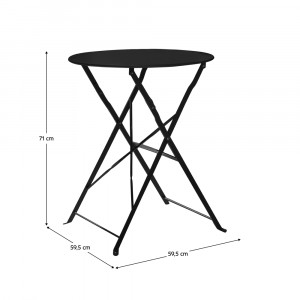 SET GRADINA/TERASA, ARTIM GROUP COLLECTION, 1 MASA SI 2 SCAUNE, NEGRU, DESIGN MODERN - Img 5