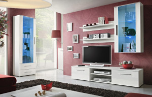 SET LIVING MODULAR CU LED GALINO F 23 WWH GF STIL MODERN ASM