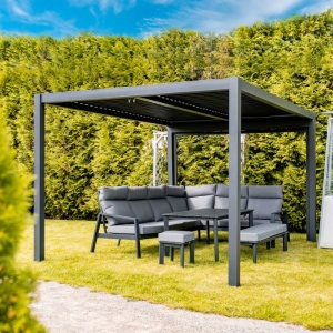 SET LOUNGE/DE LUAT MASA, 4 PIESE, COLTAR, MASA, BANCA SI TABURET, ARTIM GROUP COLLECTION - Img 5