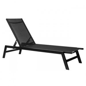 SEZLONG DE GRADINA, LORD, DE CULOARE NEAGRA, DIN METAL SI TEXTILEN, ARTIM GROUP COLLECTION