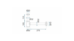SIFON LAVOAR REA UNIVERSAL, CU DOP TIP CLICK CLACK, CROM, DIN ALAMA, CALITATE SUPERIOARA - Img 6