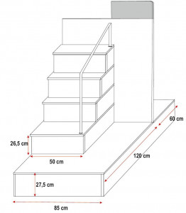 SISTEM MODULAR PENTRU CAMERA COPII ALB/MOV RAJ5 KM DESIGN MODERN - Img 3