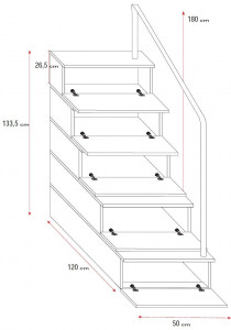 SISTEM MODULAR PENTRU CAMERA COPII ALBASTRU RAJ4 KM DESIGN MODERN - Img 3