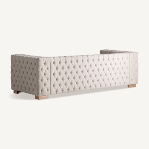 SOFA ELEGANTA GENHOF 246CM, DIN LEMN DE FRASIN SI TEXTIL, DESIGN CONTEMPORAN, VICAL HOME - Img 3