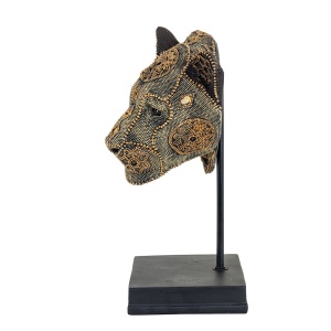 STATUETA DECORATIVA PANTHER YARO, MULTICOLORA, 35 CM, DIN POLIRASINA - Img 3