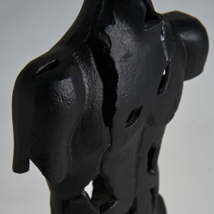 STATUETA MESSIER, 42CM, CULOARE NEAGRA, DIN ALUMINIU/MARMURA, STIL MODERN, ARTIM GROUP SELECTION - Img 2
