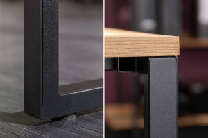 STOC 1 BUC!!! RESIGILAT!!! BIROU OFFICE, BIG DEAL 180CM, COD 40869, DIN METAL SI MDF, DESIGN INDUSTRIAL - Img 5