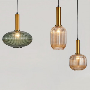 STOC 2 BUC!!! PENDUL VERDE APP465-1CP, 24.5X14.5 cm, VERDE, DIN STICLA SI METAL, STIL MODERN, TU - Img 3