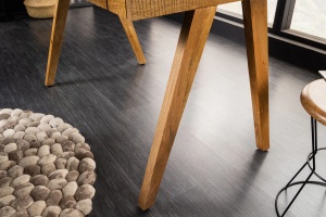 STOC !!! BIROU, MONSOON 120CM, LEMN MASIV DE MANGO, DESIGN RETRO - Img 6
