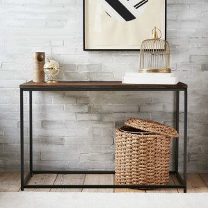 STOC!!! CONSOLA STIL INDUSTRIAL, KALIS, 60X76 METAL SI LEMN - Img 7