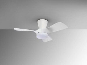 STOC!!! VENTILATOR POLARIS, CU TELECOMANDA, 26 CM, ALB MAT/OPAL, DIN METAL SI ACRIL, STIL MODERN - Img 2