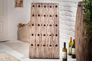 SUPORT STICLE VIN 88CM, BODEGA COD 40416, DIN LEMN MASIV, STIL RETRO - Img 3