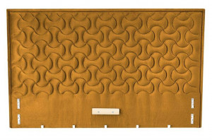 TABLIE PAT, MODULO W2 160, GALBEN MUSTAR, MONOLIT 48, TAPITATA IN CATIFEA - Img 3