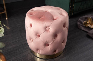 TABURET, BAROCK 35CM, COD 40733, CATIFEA ROZ SI AURIU - Img 2
