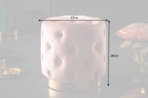 TABURET, BAROCK 35CM, COD 40733, CATIFEA ROZ SI AURIU - Img 7
