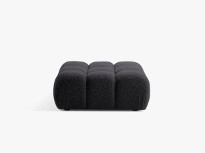 TABURET BELLIS, GRI GRAFIT, CU TAPITERIE DIN TEXTIL BOUCLE ROLF, MICADONI
