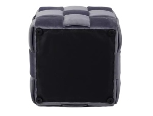 TABURET CASEL VELVET, GRI, TAP 252, CU TAPITERIE DIN CATIFEA, STIL MODERN - Img 3