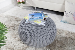TABURET MULTIFUNCTIONAL GRI LEEDS 23106 - DESIGN MODERN - Img 3