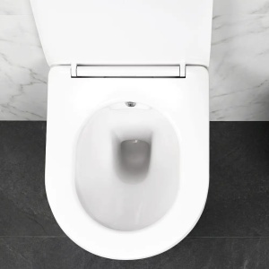 VAS WC SUSPENDABIL, CU FUNCTIE DE BIDEU, REA CARLO LUX RIMLESS, ALB, CALITATE SUPERIOARA - Img 4