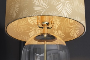 VEIOZA ELEGANTA, CLASSICO 55CM, STICLA SI ABAJUR ALB/AURIU, ARTIM GROUP SELECTION - Img 5