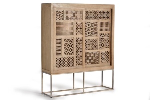 VITRINA LIVING 170CM, 6070, LEMN DE MANGO, GINER Y COLOMER, STIL MODERN - Img 4