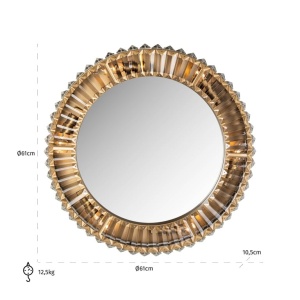 APLICA BECKY AURIE, ML-0022, CONFECTIONATA DIN METAL SI CRISTAL, STIL MODERN - Img 3