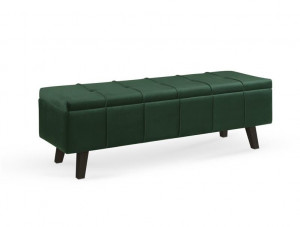BANCUTA MASSIMO VERDE/NEGRU CU TAPITERIE DIN TEXTIL STIL MODERN HALMAR