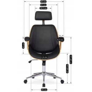 BESTSELLER! SCAUN DE BIROU, ARTIM MEBLE, REALIZAT DIN PIELE ECO, PLACAJ SI METAL, CULOARE STEJAR AURIU, STIL MODERN - Img 6