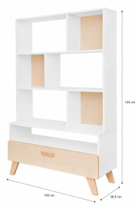 BIBLIOTECA PENTRU CAMERA COPII HOPPA DESIGN SCANDINAV BA - Img 6
