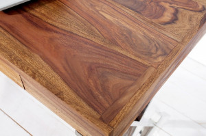 BIROU 120CM, DESIGN VINTAGE, GRACE, COD 35715, DIN LEMN MASIV DE TRANDAFIR - Img 2