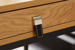 BIROU MODERN, HERITAGE 120CM, COD 41212, DIN MDF SI METAL - Img 3