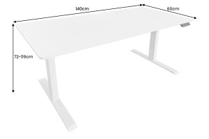 BIROU, WHITE 14OCM, MATERIAL MDF, MELAMINA, CADRUL METAL, ARTIM GROUP SELECTION - Img 3