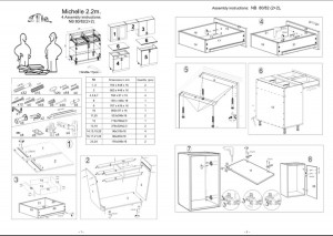 BUCATARIE DIN MDF MICHELLA 220CM DE CULOARE ALBA - Img 2