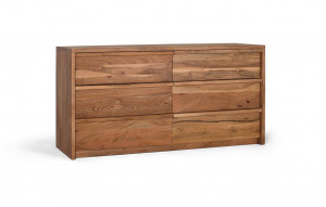 BUFET 150CM, NATURAL, LEMN MASIV DE ACACIA, PRODUS REALIZAT MANUAL GINER Y COLOMER - Img 2