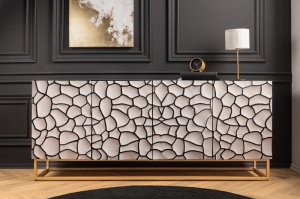 BUFET/COMODA LIVING 177CM, VULCANO, LEMN DE MANGO SI CADRUL DIN METAL, ARTIM GROUP COLLECTION - Img 3
