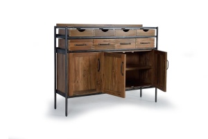 BUFET LIVING 140CM, COD 1457, DIN LEMN DE TEC SI METAL, ARTIM GROUP SELECTION - Img 3