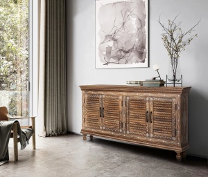 BUFET LIVING 150CM, DIN LEMN DE MANGO, CULOARE NATUR, ARTIM GROUP SELECTION - Img 2