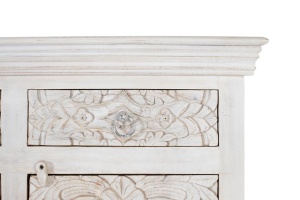 BUFET LIVING 180CM, COD 1517, DIN LEMN DE MANGO, ALB ANTICHIZAT, ARTIM GROUP SELECTION - Img 4