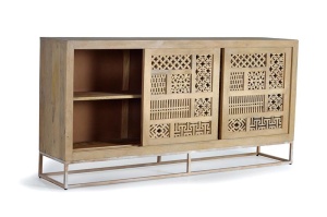BUFET LIVING, ARTIM 1205, DIN LEMN DE MANGO, SCULPTAT MANUAL, ARTIM GROUP SELECTION - Img 4