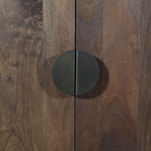 BUFET LIVING BALDWIN 180cm, REALIZAT DIN LEMN DE MANGO, CULOARE MARO, STIL MODERN - Img 6