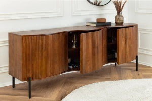 BUFET LIVING, GRANDEUR 180CM, LEMN DE MANGO SI SUPORT DIN METAL, MODEL 3D, CULOARE MARO, ARTIM GROUP SELECTION - Img 3