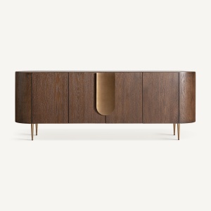 BUFET TREIGNAC 220CM, DIN FURNIR DIN LEMN SI METAL, DESIGN CONTEMPORAN, VICAL HOME