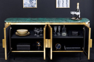 BUFET VENEZIANO 160CM, LEMN MASIV SI MARMURA, MODEL DEOSEBIT, ARTIM GROUP SELECTION - Img 3
