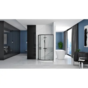 CABINA DE DUS REA LOOK, 100X80, NEAGRA, CU CADITA ALBA, STANGA/DREAPTA, CALITATE SUPERIOARA - Img 3
