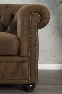 CANAPEA 2 LOCURI, MARO ANTIC STIL ENGLEZESC, CHESTERFIELD, DESIGN VINTAGE, ARTIM GROUP SELECTION - Img 4