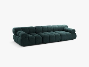 CANAPEA BELLIS, CU 3 LOCURI, BENZINA, CU TAPITERIE DIN TEXTIL BOUCLE ROLF, MICADONI - Img 2