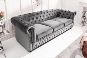CANAPEA CHESTERFIELD, 205CM, COD 40482, CATIFEA, DESIGN CLASIC - Img 2