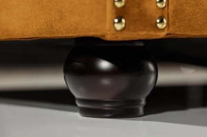 CANAPEA, CHESTERFIELD, 205CM CU 3 LOCURI, MATERIAL CATIFEA DE CULOARE GALBEN MUSTAR, ARTIM GROUP SELECTION - Img 6