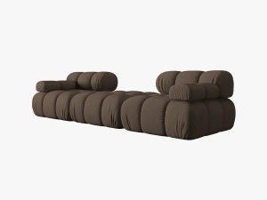 CANAPEA/COLTAR MODULAR BELLIS, 3 LOCURI, 188 CM, MARO 40, TAPITERIE DIN CATIFEA 3D, DESIGN DEOSEBIT - Img 3