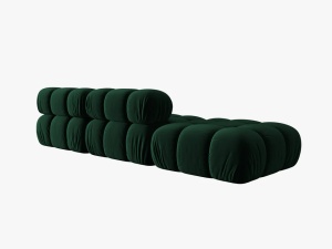 CANAPEA/COLTAR MODULAR BELLIS STANGA, 3 LOCURI, 282 CM, VERDE 38, TAPITERIE DIN CATIFEA, DESIGN DEOSEBIT - Img 3